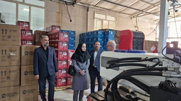 تقدیر سرپرست شرکت شهرک‌های صنعتی کردستان از واحد «نوین ماد طب آبیدر»